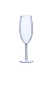 Taça para Espumante Boccati 270ml (azul cristal)