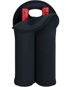 Porta Garrafa em Neoprene Boccati para 2 garrafas (preto)