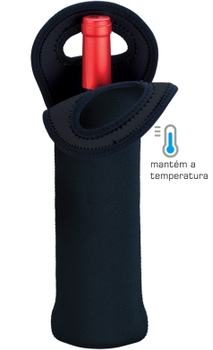 Porta Garrafa em Neoprene Boccati (preto) 