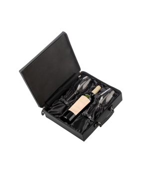 Maleta para Degustação de Vinhos Boccati (preta)