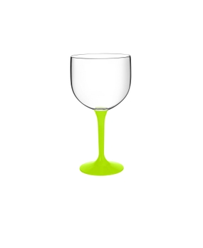Taça para Gin Boccati 550ml (haste verde neon)