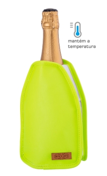 Cooler Térmico Boccati para vinhos e espumantes (verde neon)