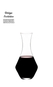 Decanter Riedel Merlot Caixa de Madeira revestida em courino