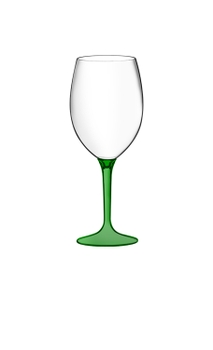 Taça Boccati Gala 560ml (haste verde translúcida)