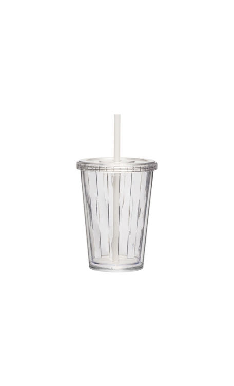 Copo Boccati Duplo 670ml com tampa e canudo (transparente)