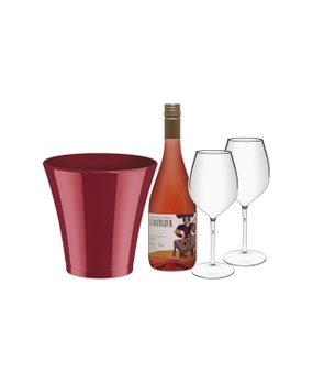 Champanheira com Vinho Casa Venturini Le Bateleur Rosé