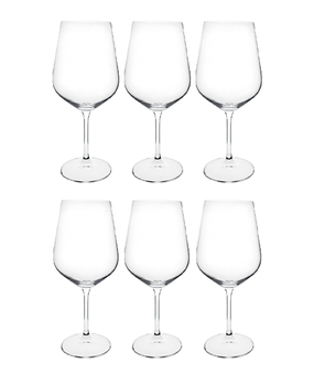 Conjunto 6 Taças de Cristal Titânio Bohemia para Vinho 580ml