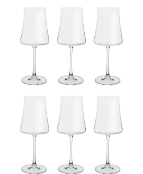 Conjunto 6 Taças de Cristal Ecológico Bohemia Xtra para Vinho Branco 360ml