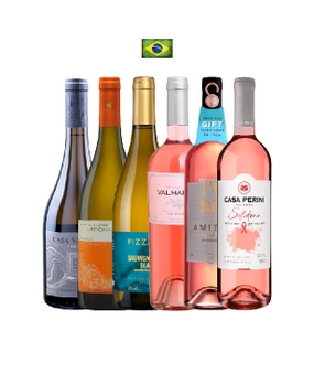 Combo Brancos e Rosés Brasil (6 garrafas)