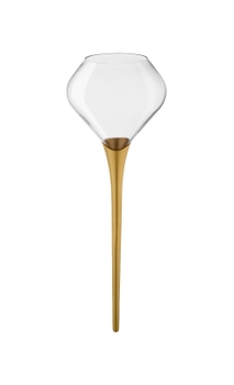 Taça Beach Boccati King 770ml (haste dourada marmorizada)