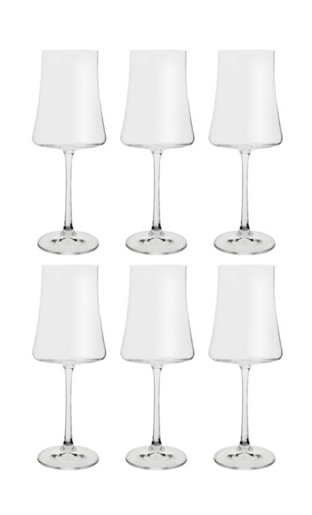 Conjunto 6 Taças de Cristal Ecológico Bohemia Xtra para Vinho Tinto 460ml