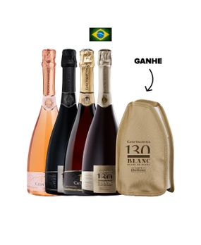 Combo Casa Valduga 130 anos (4 garrafas) + Cooler Térmico