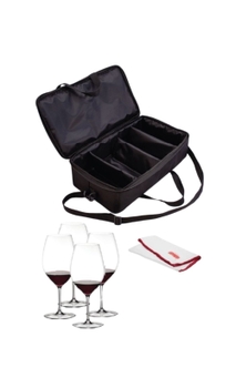 Maleta Degustação com 4 Taças (preta)
