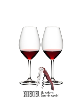 Conjunto 2 Taças Riedel Marie Jeanne + Saca-Rolha Pulltex ClickCut