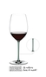 Taça Riedel Fatto a Mano Cabernet | Merlot (haste verde menta)