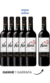 Combo Pague 5 Leve 6 Terrazas de Los Andes Altos del Plata Malbec