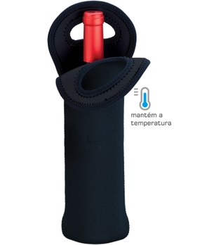 Porta Garrafa em Neoprene Boccati (preto) 