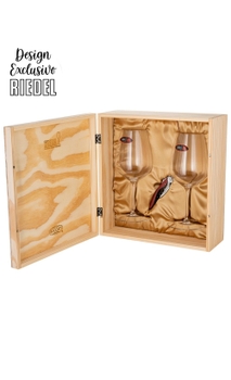 Kit Riedel Veloce com Saca-rolhas Koala em Caixa de Madeira