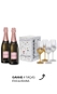 Kit 2 garrafas Chandon 750ml Brut Rosé + Chandon Box com 4 Taças Exclusivas