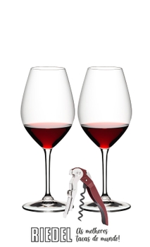 Conjunto 2 Taças Riedel Marie Jeanne + Saca-Rolha Pulltex ClickCut