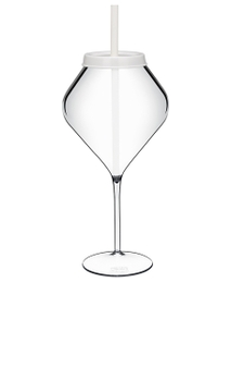 Taça Boccati King 775ml com tampa e canudo (transparente)