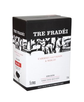 Vinho Valmarino Tre Fradéi Cabernet | Merlot Bag in Box 5L