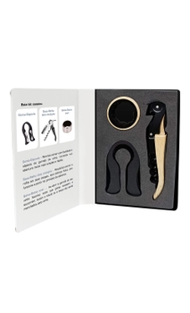 Kit Sommelier Caixa Livro Koala (madeira print)