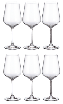 Conjunto 6 Taças de Cristal Ecológico Bohemia Strix para Vinho 450ml
