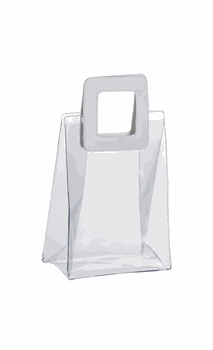 Ice Bag Boccati para 2 garrafas com alça branca (transparente)