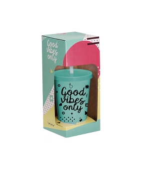 Copo Personalizado Boccati com tampa e canudo 670ml (verde bebê)