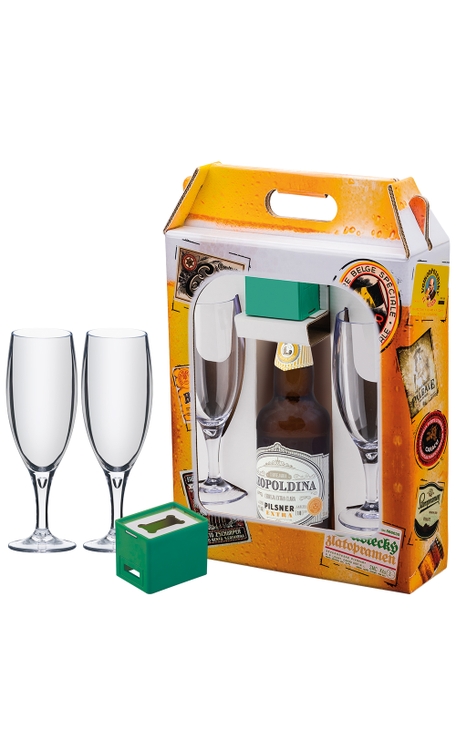 Caixa com Cerveja Leopoldina Pilsner