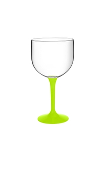 Taça para Gin Boccati 550ml (haste verde neon)