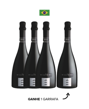 Combo Pague 3 Leve 4 Miolo Millésime Brut + 6 Taças Espumante