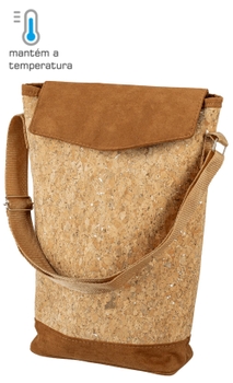 Maleta Térmica Boccati para 2 garrafas (cortiça e marrom)