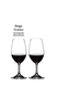kit Riedel 2 taças Vinho do Porto + 1 caneta Crown em caixa de madeira 
