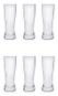 Conjunto 6 Copos de Cristal Titânio Bohemia para Cerveja 210ml