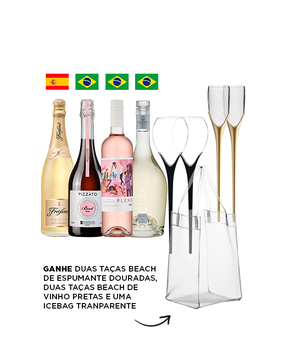 Combo Fresh I (4 garrafas) + Taças + Ice Bag