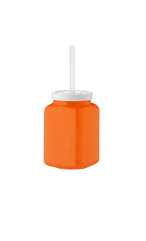 Copo Boccati Vintage 670ml com tampa e canudo (laranja)