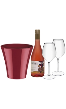 Champanheira com Vinho Casa Venturini Le Bateleur Rosé