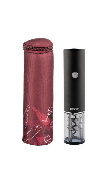 Saca-rolha Eletrico Usb Koala Preto (com Estojo)