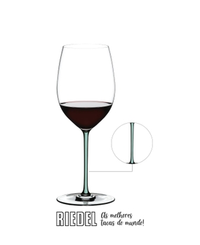 Taça Riedel Fatto a Mano Cabernet | Merlot (haste verde menta)