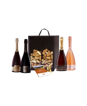 Combo Casa Valduga 130 anos Caixa Porta-Rolhas (4 garrafas)