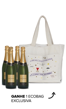 Kit 4 garrafas Chandon 750ml + Chandon Ecobag