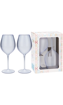 Conjunto 2 Taças para Vinho (azul cristal)