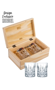 Kit Riedel Tumbler Whisky Spey em Caixa de Madeira