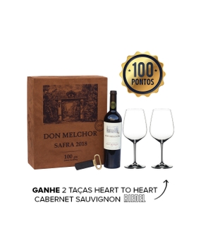 Combo Vinho Don Melchor 2018 + 2 Taças Riedel + Saca-Rolha Pinça