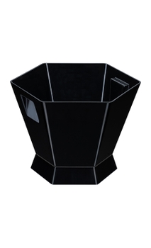 Champanheira Sextavada Preto