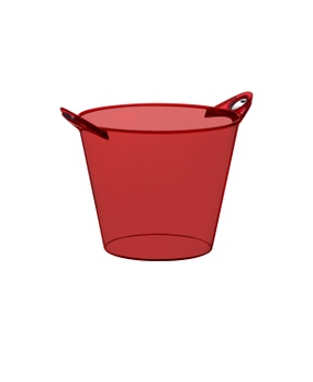 Balde Boccati Beer para 4 garrafas (vermelho translúcido)