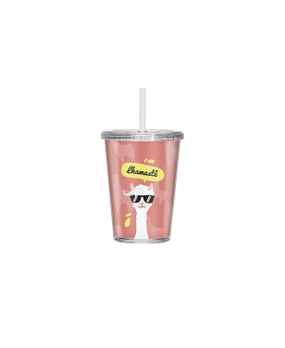 Copo Boccati Duplo 670ml com tampa e canudo (Lhama)