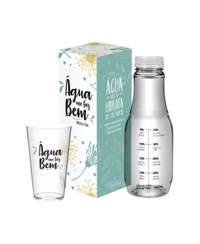 Caixa com Moringa e Copo (personalizada)